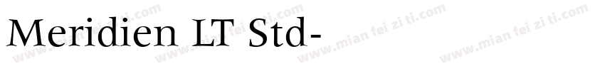 Meridien LT Std字体转换